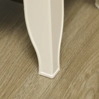 HOMCOM Electric Fireplace Heater, Freestanding Fireplace Stove with Realistic Flame Effect Overheat Protection 750W/1500W Beige(m-9)