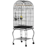 PawHut 60" Large Bird Cage with Openable Top for Cockatie, Sun Conure(m-2)