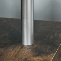 HOMCOM 3 Tier S-Shaped Side Table, Industrial End Table, Small Coffee Table with Open Storage Shelf for Living Room(m-9)