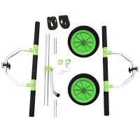 Soozier Kayak Cart Dolly Kayak Cart with Adjustable Width Green(m-9)