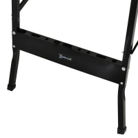 DURHAND Foldable Work Bench w/ 4 Adjustable Clamps, Carpenter Saw Table, MDF Surface, Steel Frame, Portable Work Bench 100kg/220lbs Capacity(m-10)