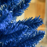 HOMCOM 6ft Pencil Christmas Trees, Skinny Artificial Christmas Tree for Xmas Holiday Decor, Deep Blue(m-9)