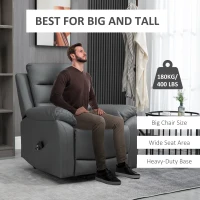 HOMCOM Electric Power Lift Chair for Elderly with Massage, Oversized Living Room Recliner with Remote Control, and Side Pockets, Grey(m-7)