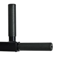 Soozier Wall Mounted Dip Station Multi-Function Power Tower Set Home Gym Pull Up Bar Chin Up Exercise Bar Knee Raise Triceps Leg Dipping Raise Rack Black(m-10)