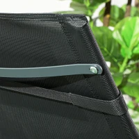 Outsunny Outdoor Rocking Chair, Patio Zero Gravity Rocker with Mesh Seat and Padded Pillow for Indoor, Garden, Black(m-10)