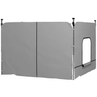 Outsunny Instant Canopy Sidewall with Zipper and Mesh Window for 10 x 10 ft Straight Leg Pop Up Canopies, 2 Pack Sidewall Only(m-11)