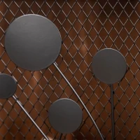 HOMCOM 3-Panel Metal Fireplace Mesh Screen Home Folded Steel Spark Protection with Magnetic Doors 49.25" x 31.5", Black(m-9)