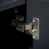 HOMCOM Modern Storage Cabinet Sideboard Buffet Cabinet with Gold Legs for Living Room Dining Room Hallway Black(m-8)