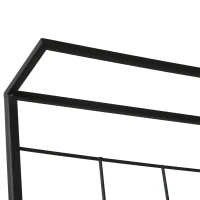 Outsunny 3-Tier Hanging Plant Stand with Grid Panel, Planter Shelves Flower Pot Organizer Rack, Multiple Flower Pot Display Holder Shelf(m-9)