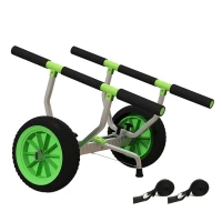 Soozier Kayak Cart Dolly Kayak Cart with Adjustable Width Green(m-11)