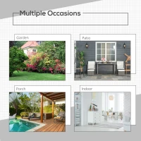 Outsunny 3 Piece Outdoor PE Rattan Patio Furniture Set Bistro Set w/ Cover, Tempered Glass Tabletop for Balcony, Pool, Grey(m-7)