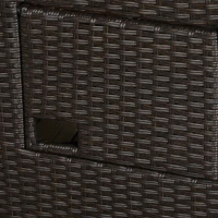 Outsunny Outdoor Recliner Chair with Adjustable Backrest, Cushion, Side Tray, Khaki(m-9)