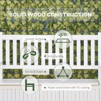 Outsunny 2-Seater Storage Garden Bench, Outdoor Patio Seating Furniture, Deck Box with Inner for Patio, Porch or Balcony, White(m-7)