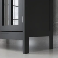 kleankin Kitchen Buffet Cabinet with 2 Doors, Modern Sideboard for Dining Room, Hallway, Living Room, Black(m-10)