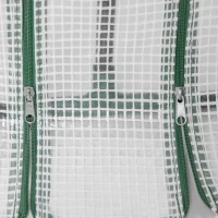 Outsunny 6' x 3' x 3' Portable Tunnel Greenhouse Outdoor Garden Mini with Large Zipper Doors & Water/UV PE Cover White(m-10)