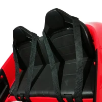 Aosom Licensed Kids Ride-On Car 12V with Remote Control, Suspension Wheel, Adjustable Speed, Red(m-10)