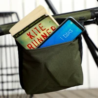 Outsunny Folding Fishing Chair, 330 lb Heavy Duty Camping Chair with Reclining Backrest, Footrest, Adjustable Legs, Dark Green(m-9)