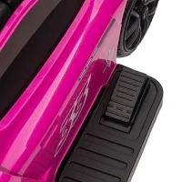 Qaba 6V Maserati GT2 Licensed Electric Car for Kids, Ride on Car with Under Seat Storage, LED Headlights Music, Pink(m-10)