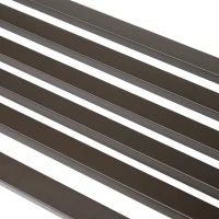 Outsunny 50" Steel Garden Bench Outdoor Patio 2-Person Park Seat Yard Furniture Loveseat Brown(m-9)