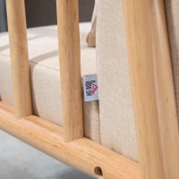 HOMCOM Accent Chair with Softness & Support, Upholstered Arm Chair for Living Room Furniture, Comfy Chair for Bedroom(m-7)