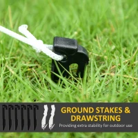 Outsunny 7FT Giant Inflatable Gingerbread House, Christmas Blow Up Decoration with Built-in LED Lights for Indoor, Outdoor, Yard(m-7)