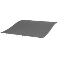 Pergola Canopy Replacement, Pergola Shade Cover for 10' x 10' Pergola (Outsunny 84C-038 Series), Dark Grey(m-2)