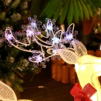 Outsunny Light Up Reindeer Yard Decoration, Lighted Deer Christmas Decoration for Indoor, Outdoor, Garden, Lawn, White(m-10)