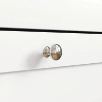 HOMCOM Slim Shoe Storage Cabinet, Modern Shoe Cabinet with 2 Flip Drawers and Adjustable Shelves for 8-12 Pairs, White(m-10)