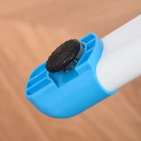 Qaba Kids Desk and Chair Set, Height Adjustable School Study Table and Chair, Student Writing Desk with Tilt Desktop, LED Light, Pen Box, Drawer, Reading Board, Cup Holder, and Pen Slots, Blue(m-9)