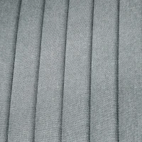 HOMCOM Criss Cross Chair, Wide Armless Office Chair, Fabric Computer Desk Chair with Adjustable Height, Gray(m-6)