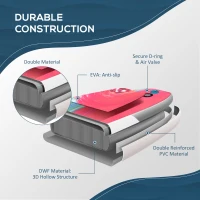 Outsunny Inflatable Paddle Board, Stand Up Paddle Board Adjustable Aluminum Paddle Non-Slip Deck Colorful Spray-painting Board w/ ISUP Accessories, Carry Bag, 11'9'' x 30" x 6"(m-5)