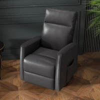 HOMCOM Power Lift Recliner Chair with Remote Control Side Pocket for Living Room Home Office Study Grey(m-9)