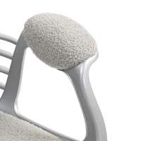 Vinsetto Button Tufted Desk Chair, Home Office Chair with Padded Armrests, Adjustable Height and Swivel Wheels, Gray(m-8)