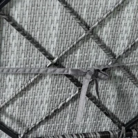 Outsunny Patio Wicker Lounger, Outdoor PE Rattan Single Chaise Lounge w/Adjustable Recliner Backrest, Cushion, & Pillow, Grey(m-9)