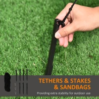 HOMCOM 9ft Inflatable Halloween Decoration Pumpkin Head Ghost, Blow-Up Outdoor LED Display for Lawn, Garden, Party(m-7)