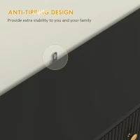 HOMCOM Narrow Shoe Storage Cabinet with Wave-like Panels and Adjustable Shelves for 12 Pairs of Shoes, Black(m-7)