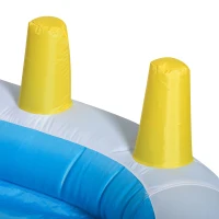 Outsunny Inflatable Bounce House for Kids 2-in-1 Jumping Castle for Indoor Outdoor Party with Trampoline, Pool, Carry Bag & Air Blower(m-9)