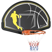Soozier Wall Mounted Basketball Hoop, Mini Basketball Hoop and Backboard for Kids and Adults(m-11)