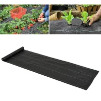 Outsunny 3.3ftx164ft Gardener Premium Weed Barrier 3.5OZ Landscape Fabric Durable & Heavy-Duty Weed Block Gardening Mat(m-8)