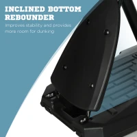 Soozier Outdoor Portable Basketball Hoop and Stand with Backboard Weighted Base Wheels, 115.4"-137.8" Height Adjustable(m-7)