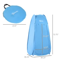 Sky Blue Popup Shower Tent - Portable Changing Room(m-3)