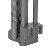 PawHut Retractable Pet Gate, 33.5" Tall, Extends to 59.1" Wide, Foldable Mesh Dog Gate for house, w/ Single Hand Operation, for Stairs, Doorways, Hallways - Grey(m-10)