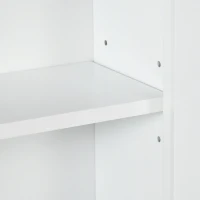 kleankin Over Toilet Storage Cabinet, Bathroom Wall Cabinet with Adjustable Shelf for Living Room and Entryway, White(m-11)