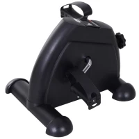 Soozier Portable Mini Pedal Exercise Bike Indoor Cycle Fitness Arm Leg w/ LCD Display, Black(m-9)