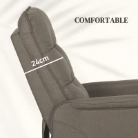 HOMCOM Power Lift Chair for Elderly, Fabric Recliner Sofa with Remote Control, Side Pockets, Quick Assembly, Coffee(m-6)