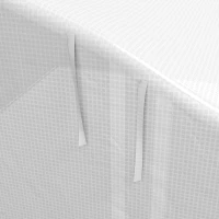 Outsunny 13 x 9.8ft Walk-in Polytunnel Greenhouse, Zipped Roll Up Sidewalls, Mesh Door, 8 Mesh Windows, Tunnel Warm House Tent with PE Cover, Plant Labels and Gloves, White(m-10)