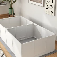 PawHut Whelping Box for Dogs and Puppies w/ Waterproof Pee Pad & Adjustable Door for Medium, Small Dogs, 77" x 38" x 19"(m-8)