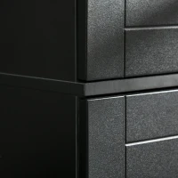 HOMCOM 72" Kitchen Pantry Cabinet, Modern Kitchen Pantry Storage Cabinet with 4 Doors and 3 Adjustable Shelves, Black(m-10)