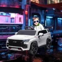 Aosom Electric Ride on Car 12V Kids Ride-on Toy, White(m-10)