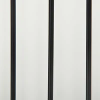 PawHut Freestanding Pet Gate, Folding Dog Gate with 2 Support Feet, 24" High, 3 Panels, for Small Dogs, Indoor Use - White(m-10)